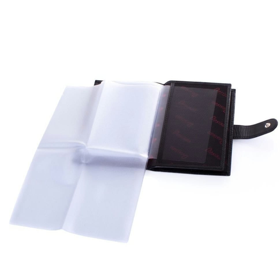 Обкладинка авто+паспорт шкіряна Desisan 102-1 чорний гладкий