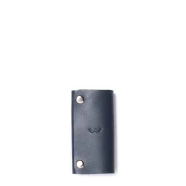 Leather key holder Key Keeper blue