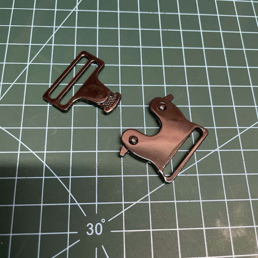 Фастекс металевий 25мм 2.5см темний нікель 1 