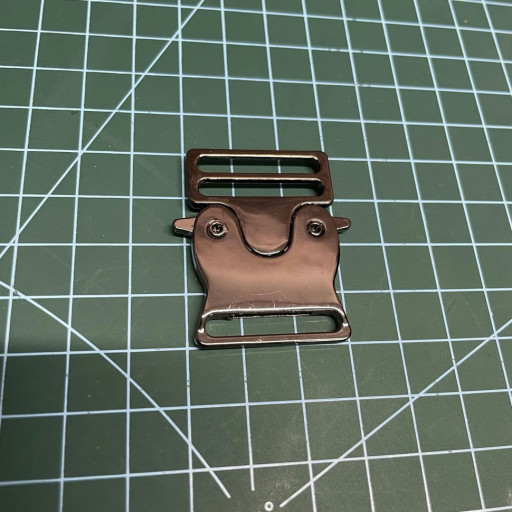 Фастекс металевий 25мм 2.5см темний нікель 1 