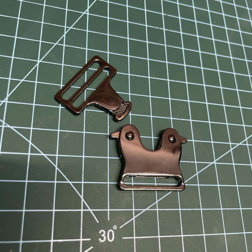 Фастекс металевий 25мм 2.5см темний нікель 1 