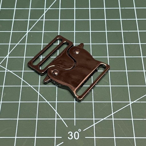 Фастекс металевий 25мм 2.5см темний нікель 1 