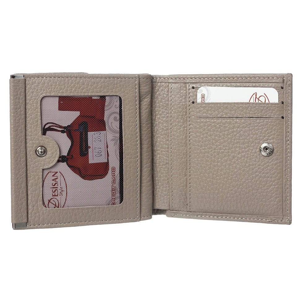 Гаманець жіночий шкіряний Desisan 067-283 бежевий флотар