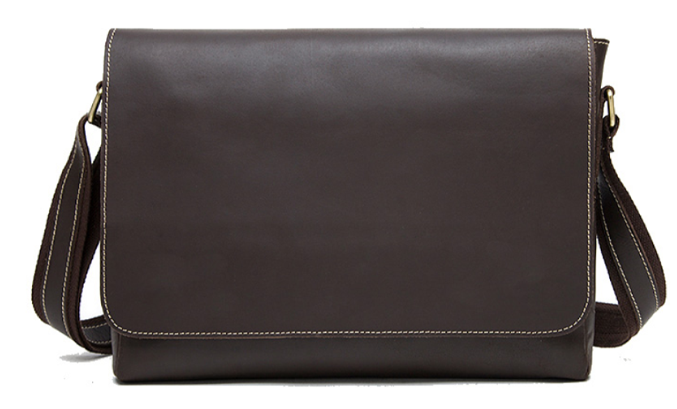 Men's horizontal shoulder bag Vintage 20007 Brown