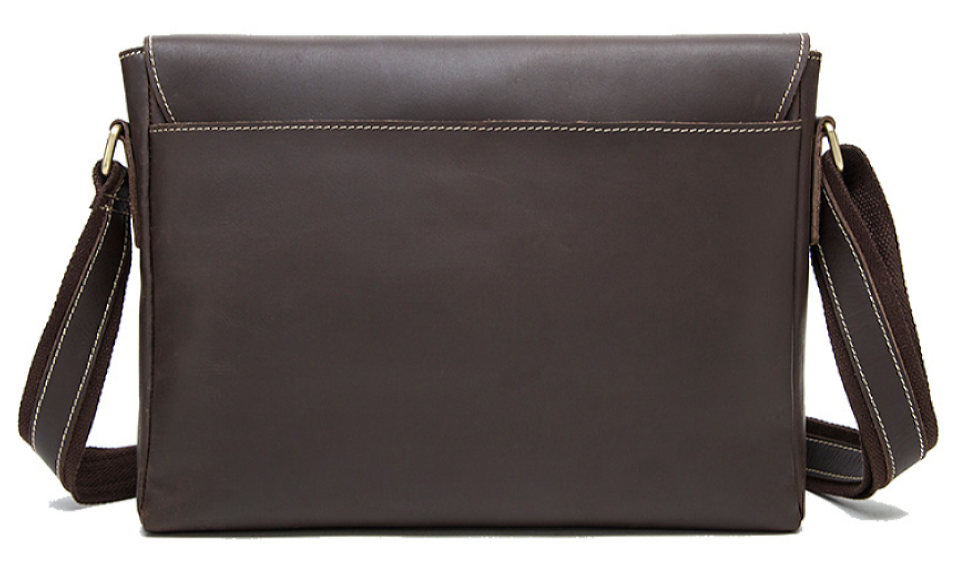 Men's horizontal shoulder bag Vintage 20007 Brown