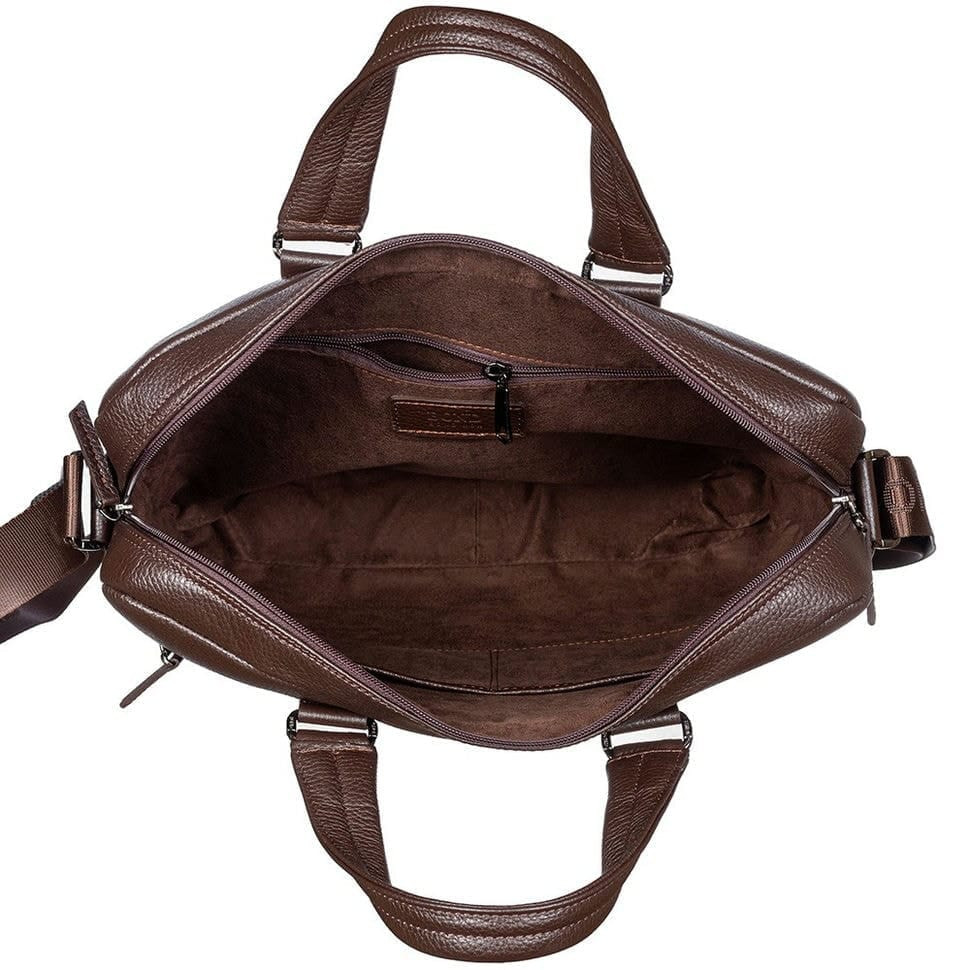 М'який портфель шкіряний BOND 1115-286 коричневий