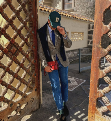 Шкіряний клатч-гаманець - Decameron - Червоний колір - Time Resistance 5240501