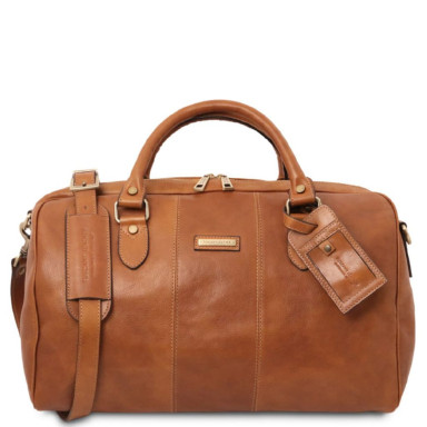 Lisbona Travel leather duffle bag - Small size Tuscany TL142441