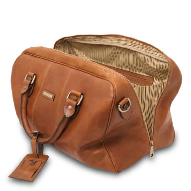 Lisbona Travel leather duffle bag - Small size Tuscany TL142441