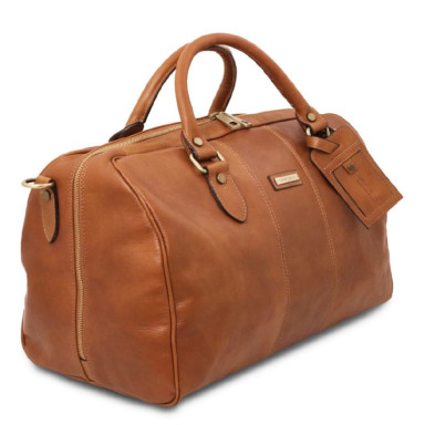 Lisbona Travel leather duffle bag - Small size Tuscany TL142441