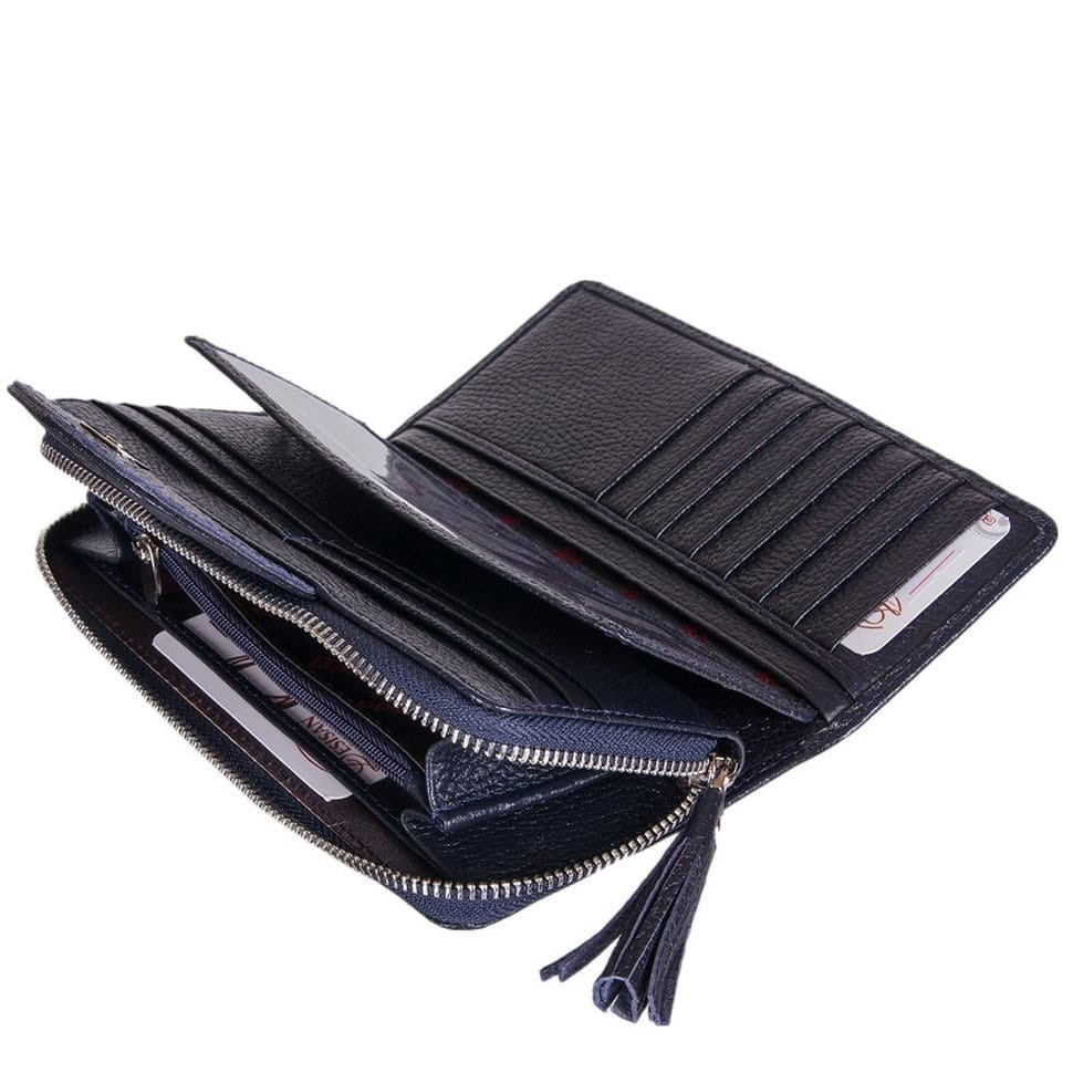 Гаманець жіночий шкіряний Desisan 731-315 синій флотар