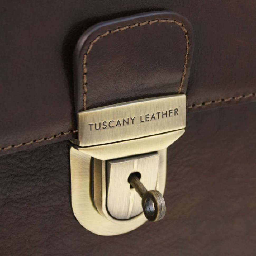 Кожаный портфель на 3 отделения от Tuscany TL141732 Cremona 
