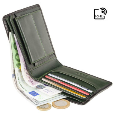 Кошелек мужской Visconti AT60 Arthur c RFID (Burnish Green)