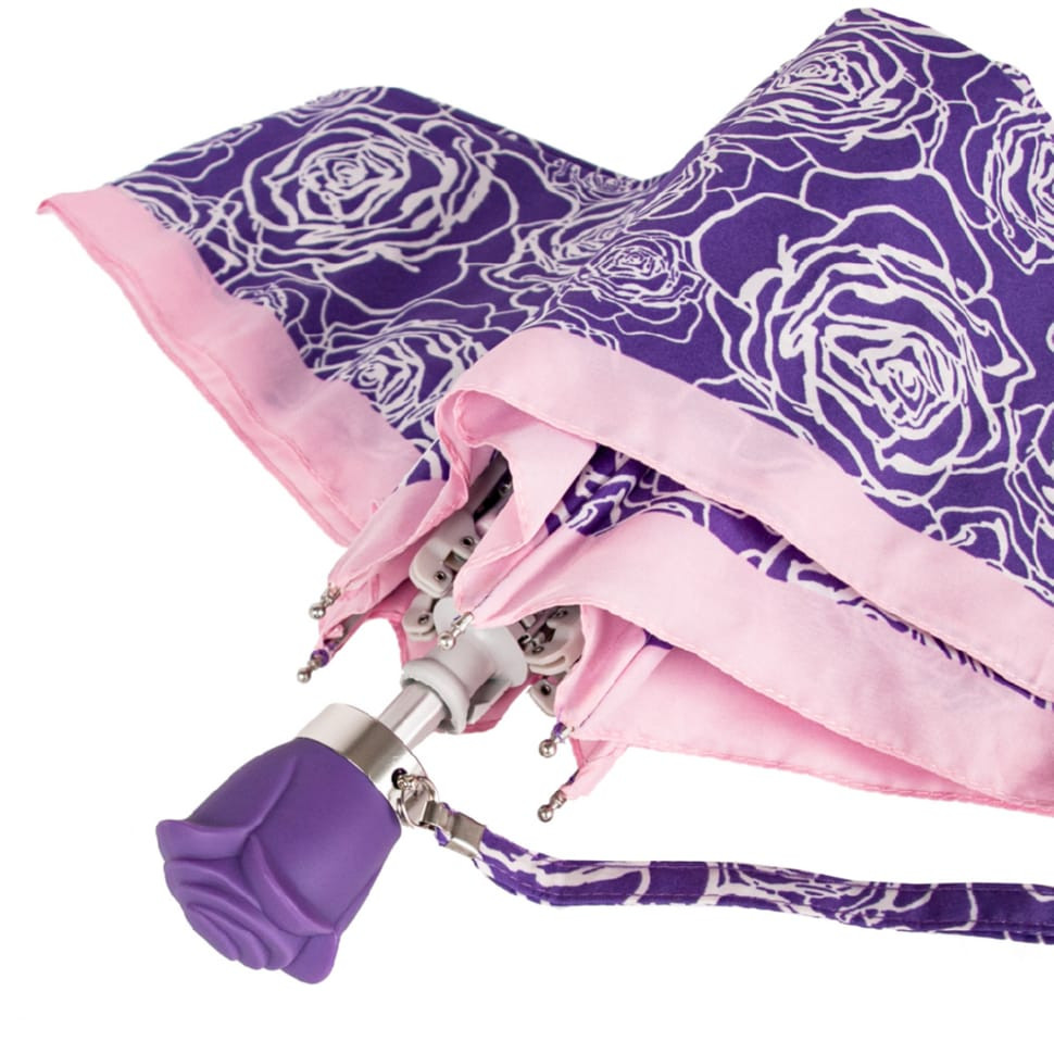 Зонт женский Fulton L926 Curio-2 UV Sketchy Rose (Эскиз розы)