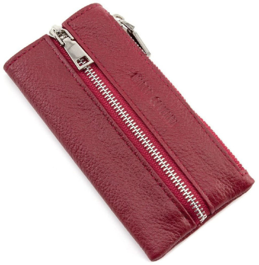 Бордова шкіряна ключниця-гаманець Marco Coverna 017-4