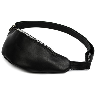 Belt bag black Nappa leather small size TARWA GA-3004-4lx