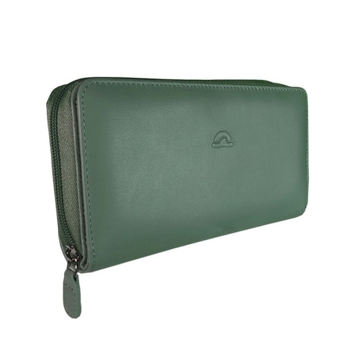 Шкіряне портмоне New Rainbow 1192 salvia салатовий