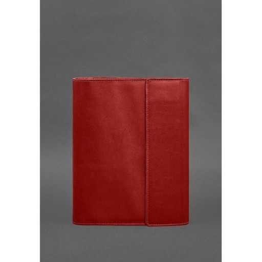 Шкіряна папка для документів "Сімейна" А4 Червона