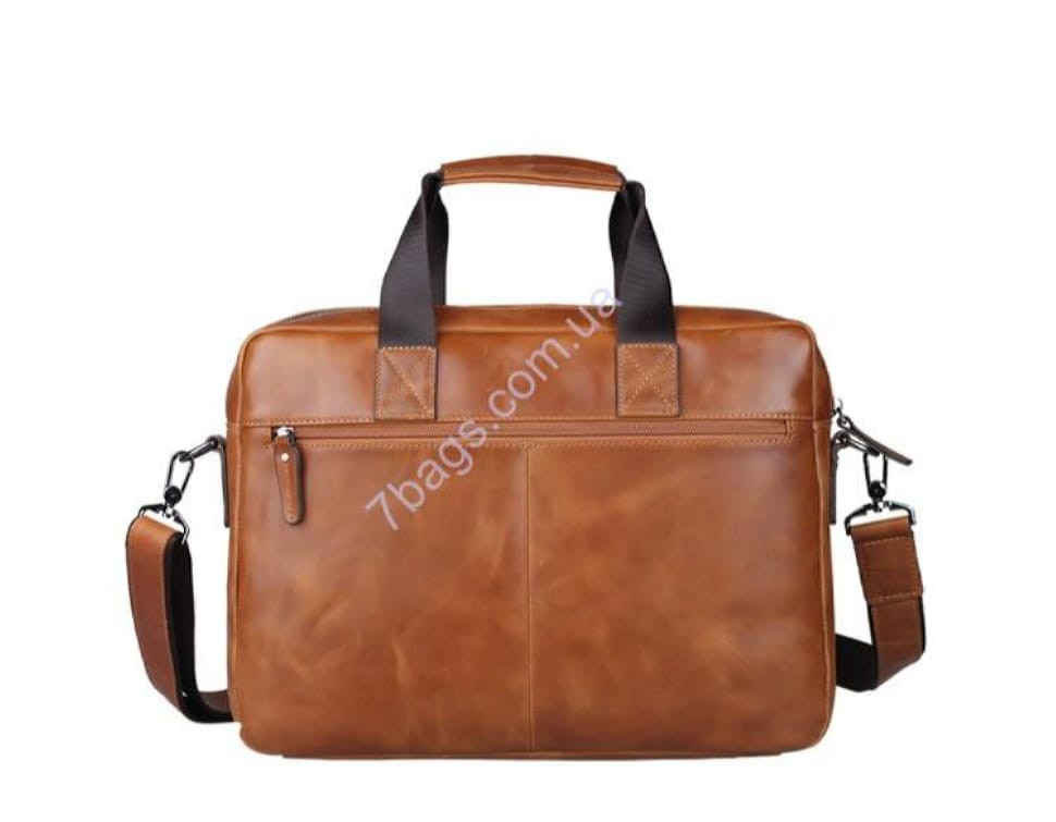 Стильний чоловічий портфель, сумка з натуральної шкіри tiding 10893