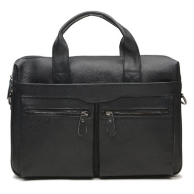 Men's leather bag Keizer k17122a-black