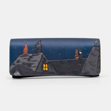 Leather Case for Yoshi Glasses Y4308 (Stargazing Cats)