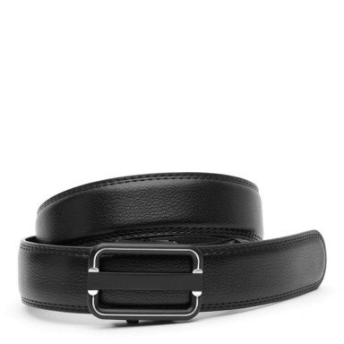 Кожаный ремень с автоматической пряжкой V1GKX22-black