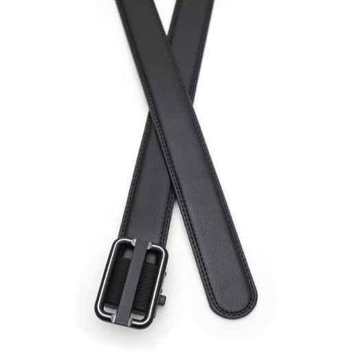 Шкіряний ремінь з автоматичною пряжкою V1GKX22-black