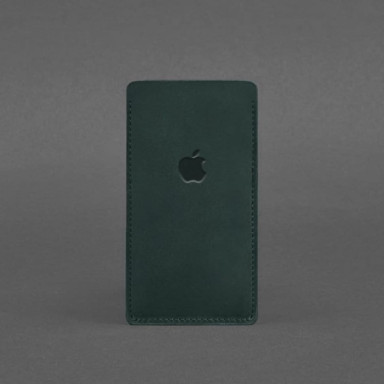 Кожаный чехол для iPhone 13 Зеленый Crazy Horse