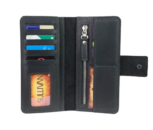 Гаманець чоловічий шкіряний великий SULLIVAN 103-26(10) чорний