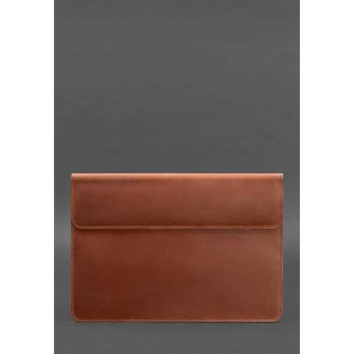 Шкіряний чохол-конверт на магнітах для MacBook Pro 13 '' Світло-коричневий