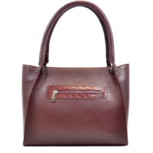 Сумка жіноча шкіряна Desisan 563-339 бордо флотар