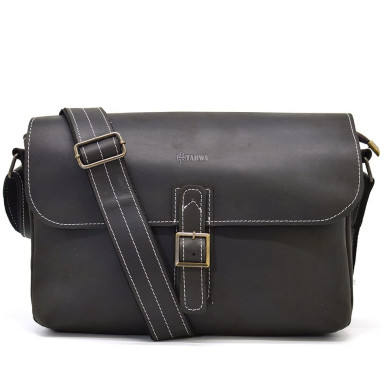 Crazy horse leather messenger bag, shoulder bag TARWA, RC-7084-3md