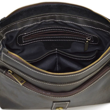 Crazy horse leather messenger bag, shoulder bag TARWA, RC-7084-3md