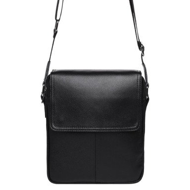Men's leather shoulder bag Keizer K13508-black