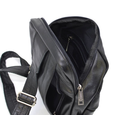 Mens leather sling, backpack over one shoulder TARWA GA-1905-3md