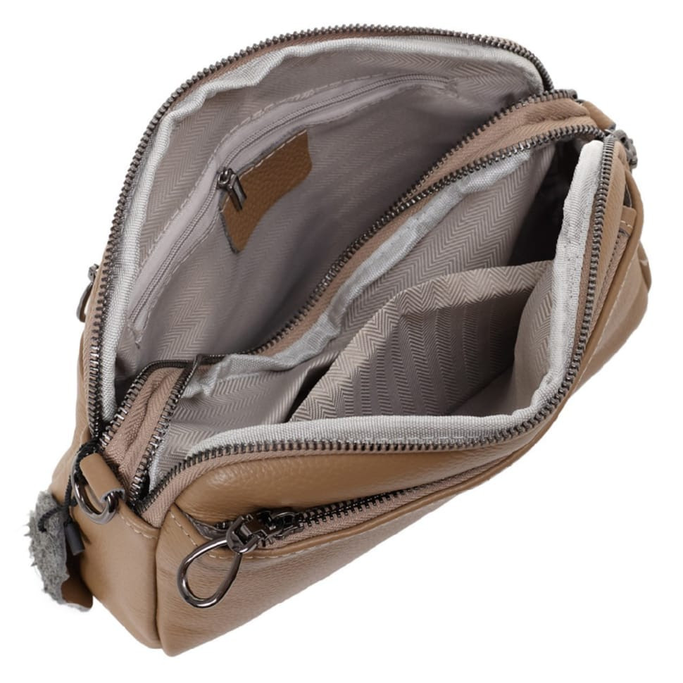 Сумка жіноча з натуральної шкіри MB5819taupe