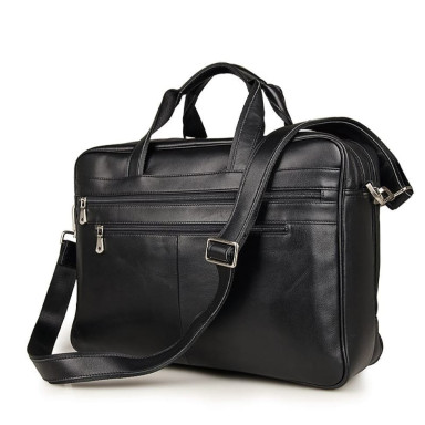 Beautiful and roomy travel bag made of genuine leather John McDee JD7319A