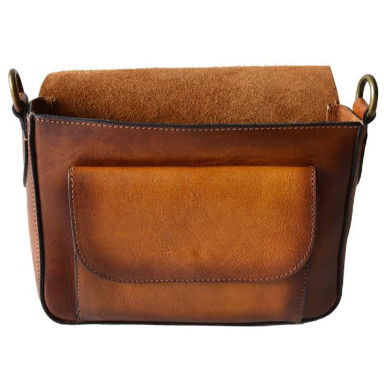 Pratesi BAR530 - Mandri Cross Body Bag in cowhide leather Mandri Orange