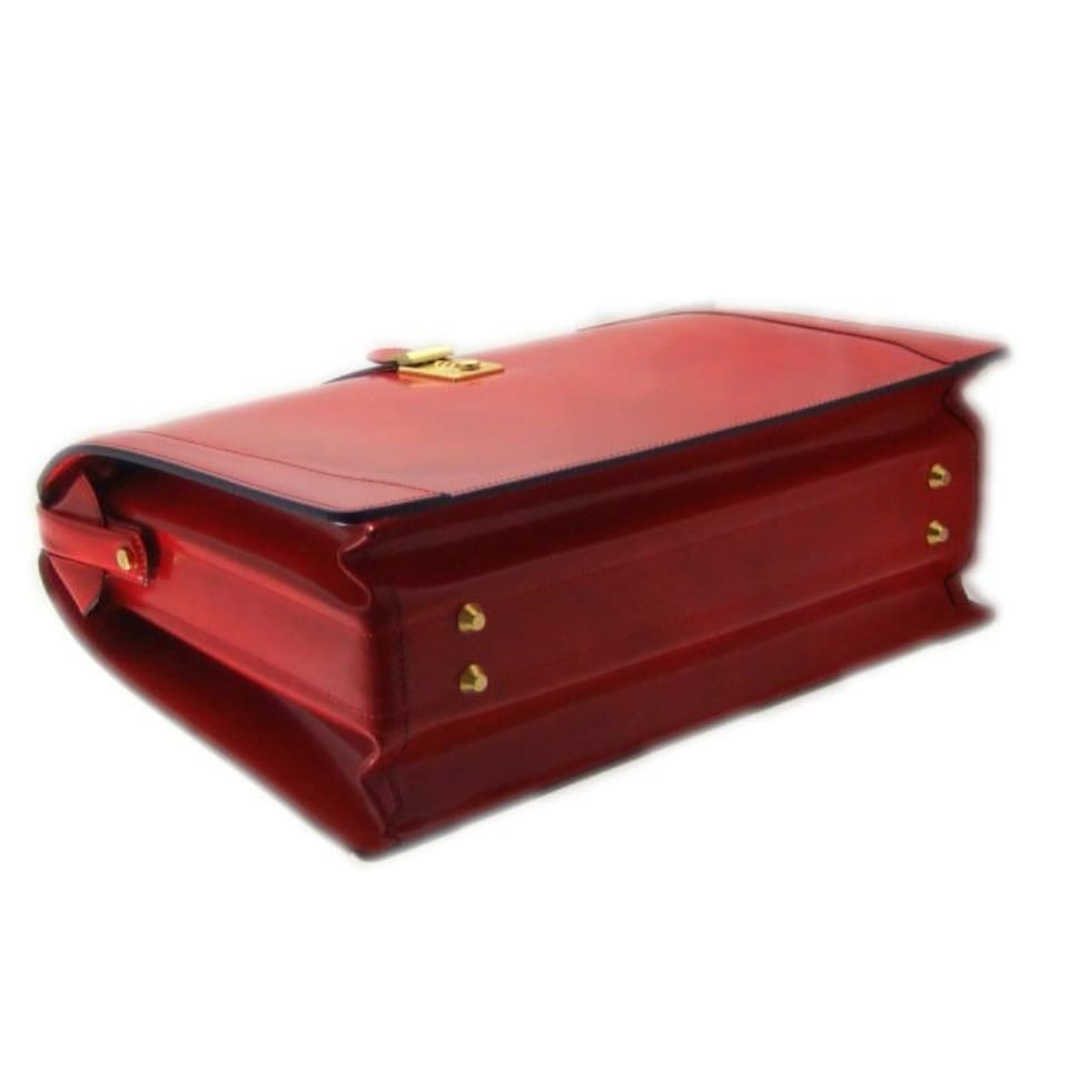 Pratesi RCL120/B - Brunelleschi Big Briefcase for Laptop in cow leather Radica Cherry