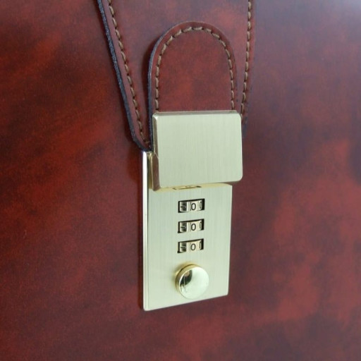 Pratesi RCL120/B - Brunelleschi Великий Briefcase для ноутбука в цукерки Радіця Cherry