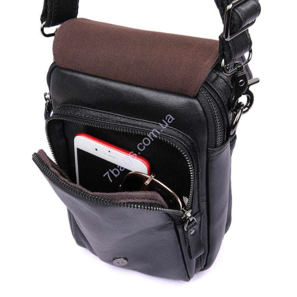 Small men's shoulder bag JD1012A John McDee, made of genuine leather