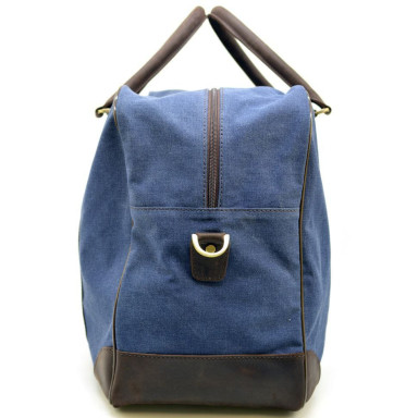 Travel bag made of canvas fabric with elements of genuine leather RK-6827-4lx brand TARWA