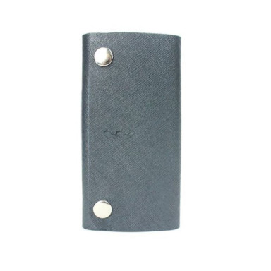 Leather key holder Key Keeper blue saffiano