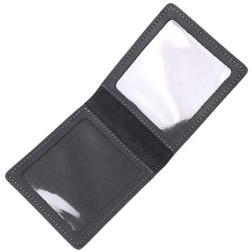 Добротна обкладинка з вінтажної шкіри для посвідчення учасника бойових дій Україна GRANDE PELLE 16759 Чорна