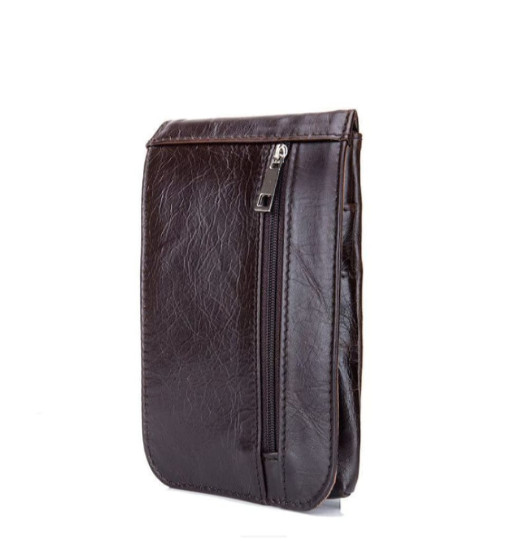 Сумка вертикальна напоясний Bull CB1002A з натуральної шкіри