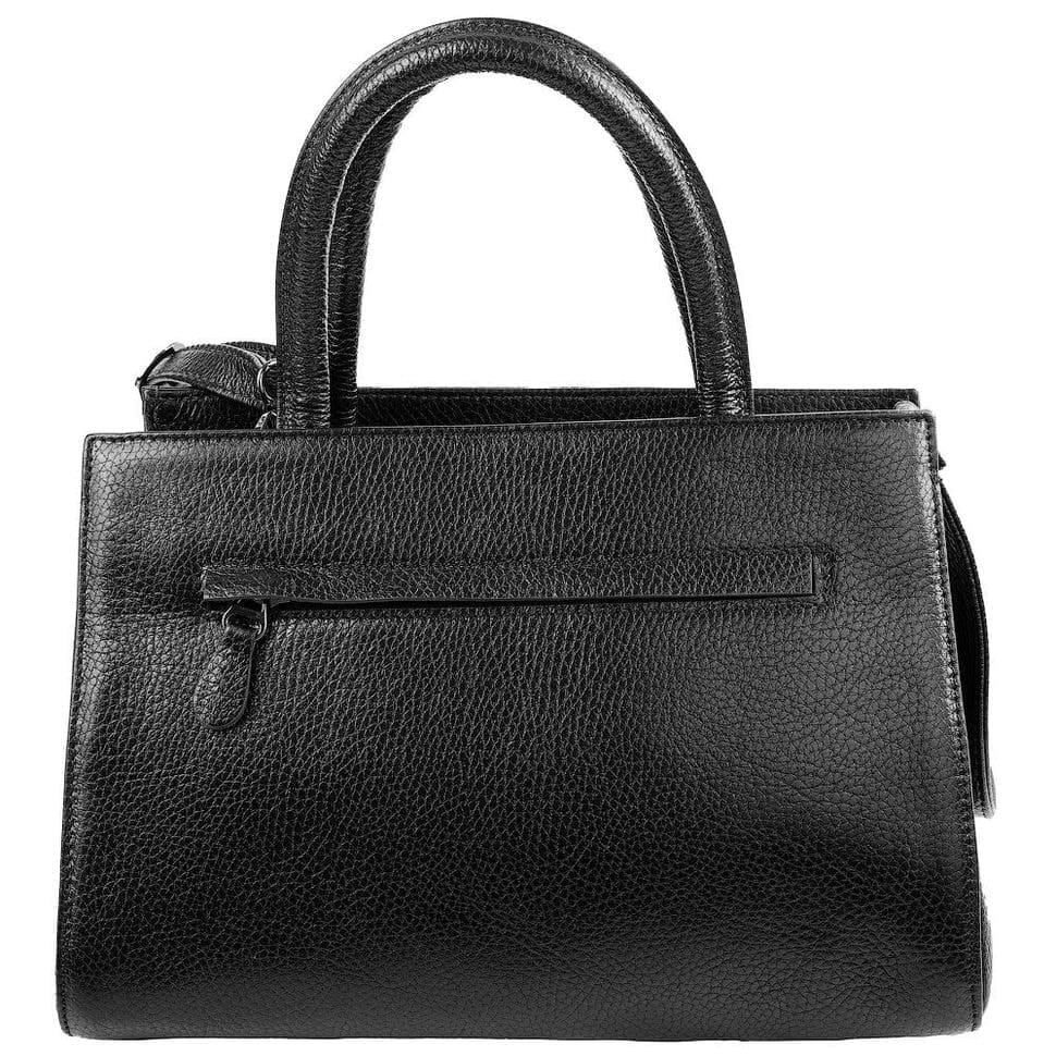 Сумка жіноча шкіряна Desisan 4031-633 чорний кроко лак