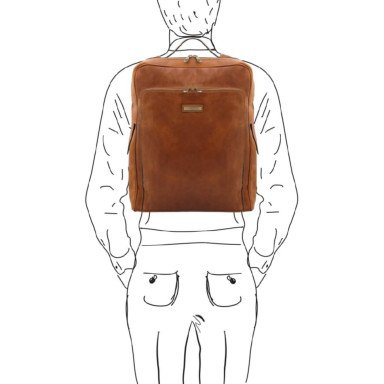 Bangkok Leather laptop backpack - Large size Tuscany TL142336