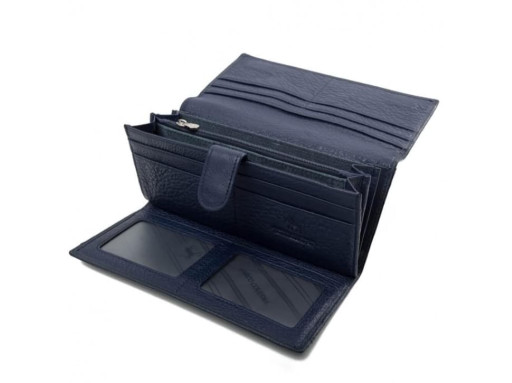 Синій шкіряний гаманець MARCO COVERNA mc1415-3