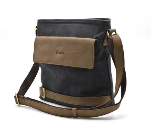 Чоловіча сумка парусина канвас та шкіра RG-0040-4lx бренду Tarwa