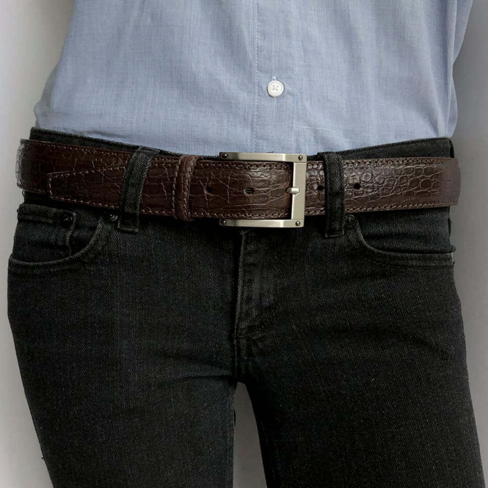 Шкіряний ремень 410 moro коричневий TONY PEROTTI